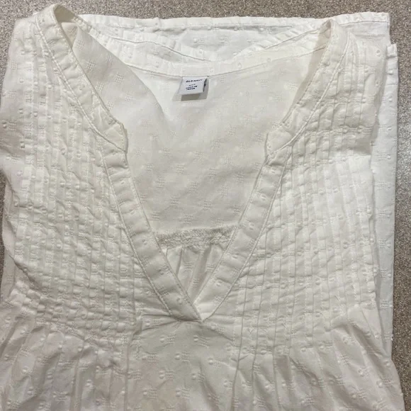 Old Navy, size XXL, white puffy sleeve blouse - Picture 5 of 5